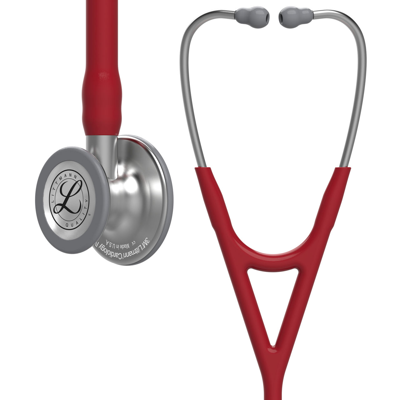 3M™ Littmann® Cardiology IV™ Stethoskop zur Diagnose, 6184, burgunderroter Schlauch, 69 cm