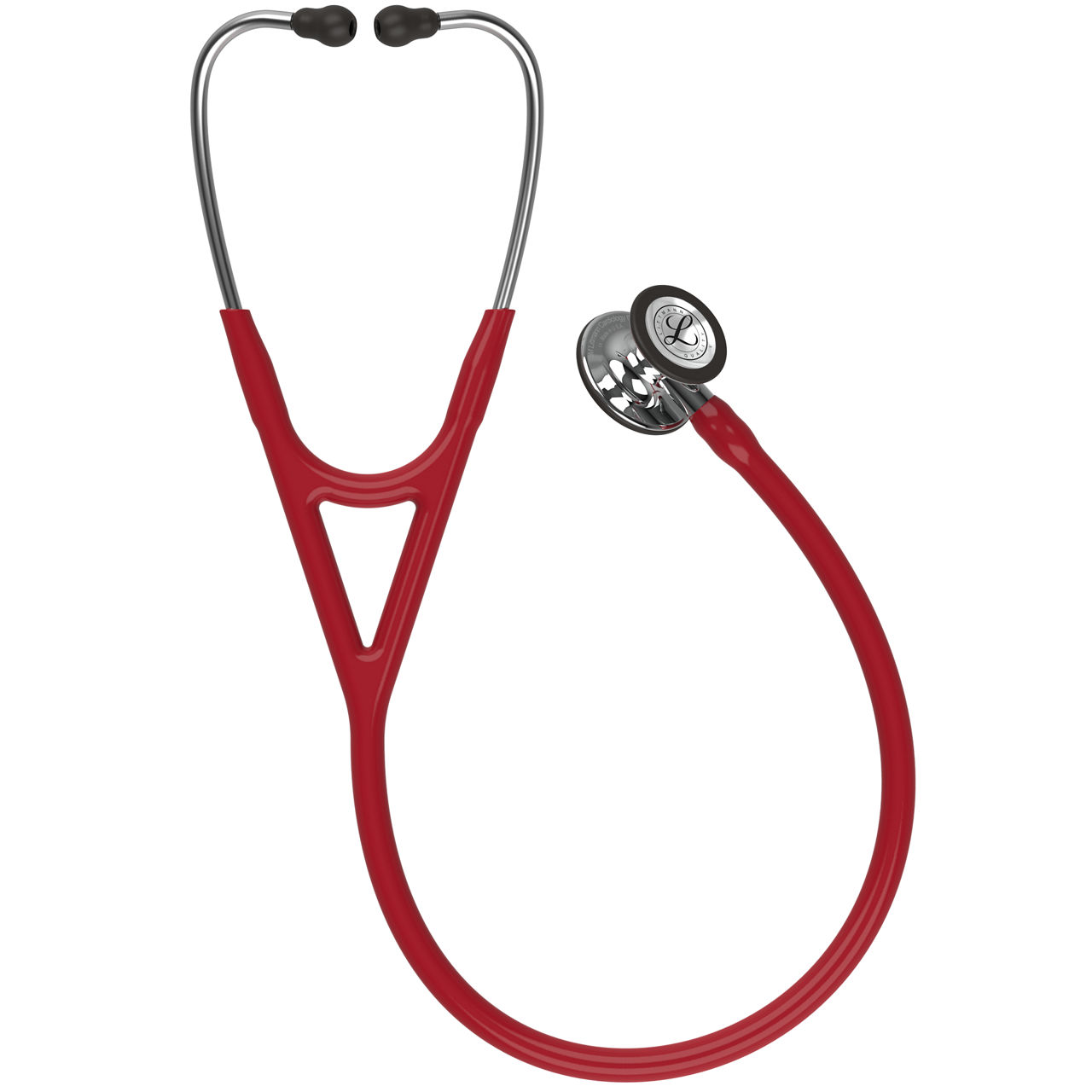 3M™ Littmann® Cardiology IV™ Stethoscope Mirror-Finish Chestpiece andStem Burgundy Tube 27 inch, 6170, 3 Each/Case