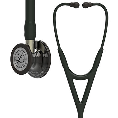 3M™ Littmann® Cardiology IV™ Stethoscope, 6204, High Polish Smoke Chestpiece, Black Tube, Champagne Stem, 3 Each/Case