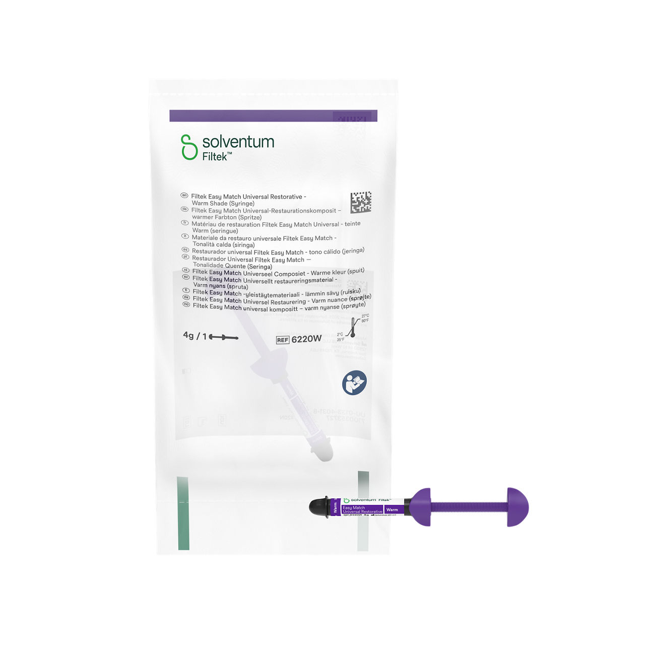 Solventum™ Filtek™ Easy Match Universal Restaurationskomposit, 6220W, Warm, 4 g, Spritze, 1 EA