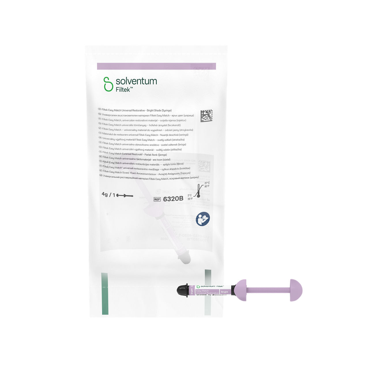 Solventum™ Filtek™ Easy Match Evrensel Restoratif, 6320B, Bright, 4 g, Şırınga, 1 EA
