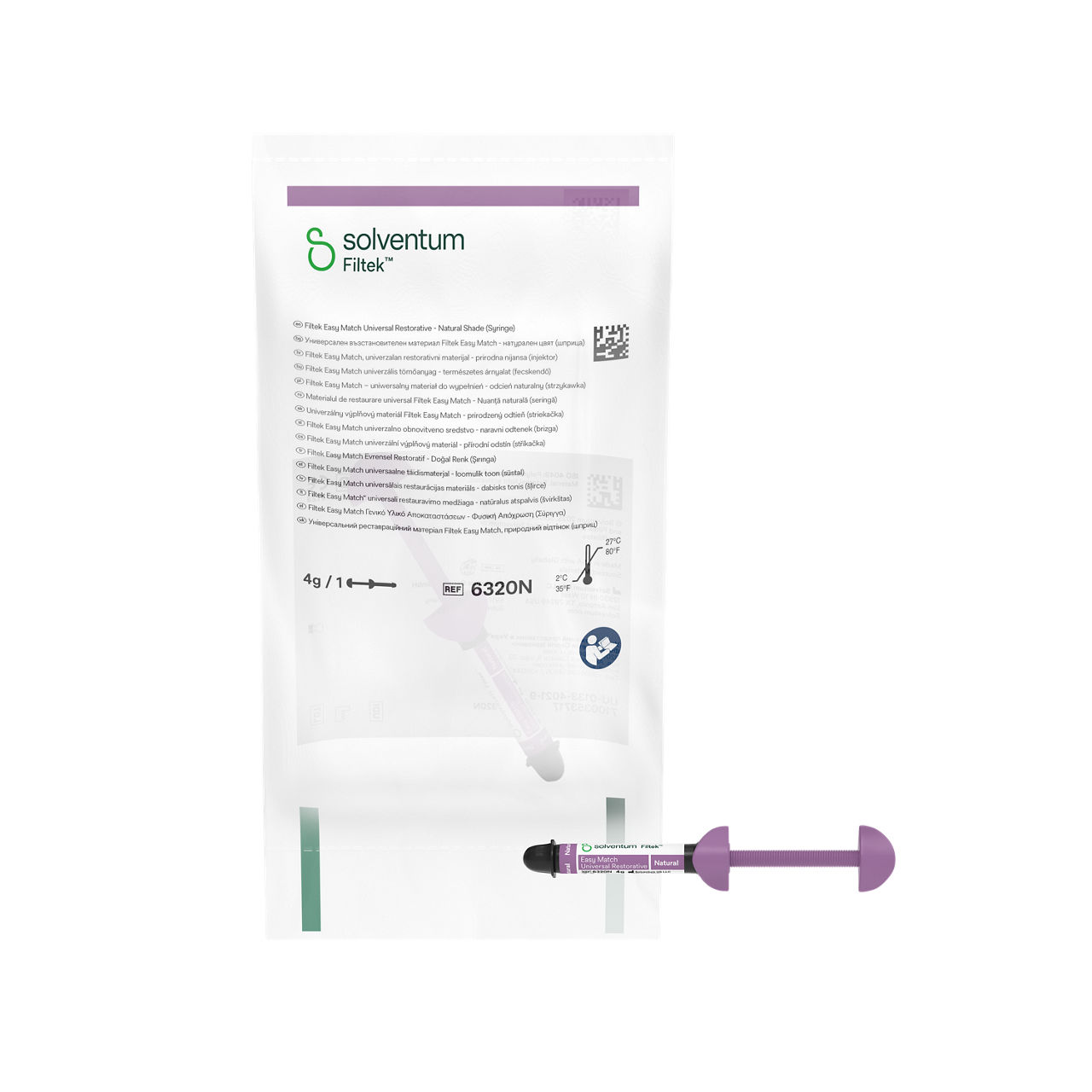 Solventum™ Filtek™ Easy Match Evrensel Restoratif, 6320N, Natural, 4 g, Şırınga, 1 EA