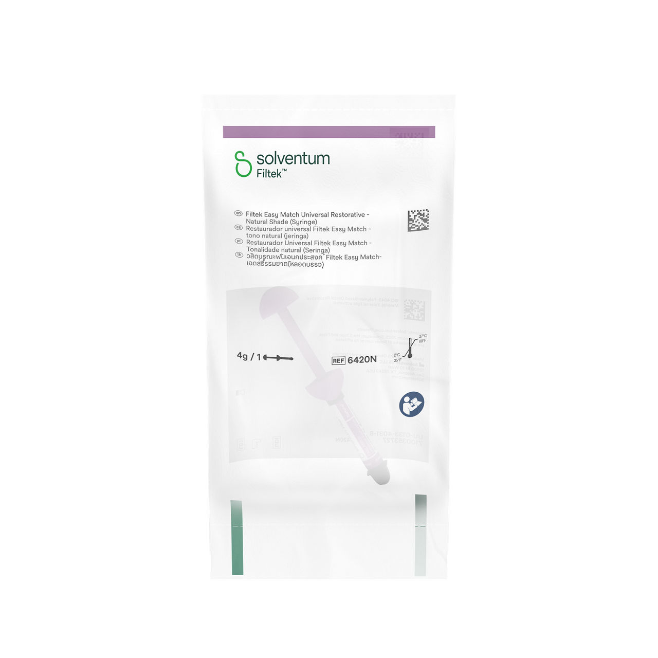 Solventum™ Filtek™ Easy Match Universal Restorative, 6420N, Natural, 4 g, Syringe, 1/BAG - Front, Center, In Packaging (1C1)