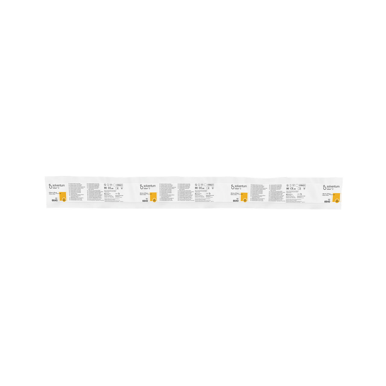 Solventum™ Ioban™ 2 Antimicrobial Incise Drape, 6640, 10/CAR, 4 CAR/CS - Front, Center, Out of Packaging (1C0)