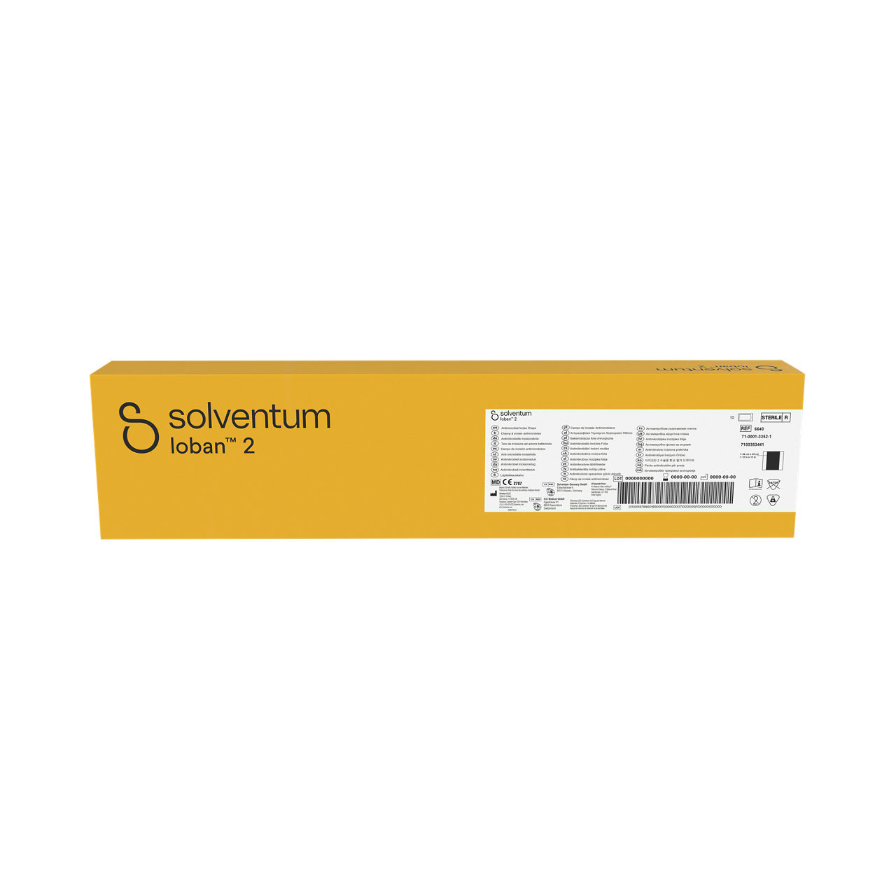 Solventum™ Ioban™ 2 Antimicrobial Incise Drape, 6640, 10/CAR, 4 CAR/CS - Front, Center, In Packaging (1C1)