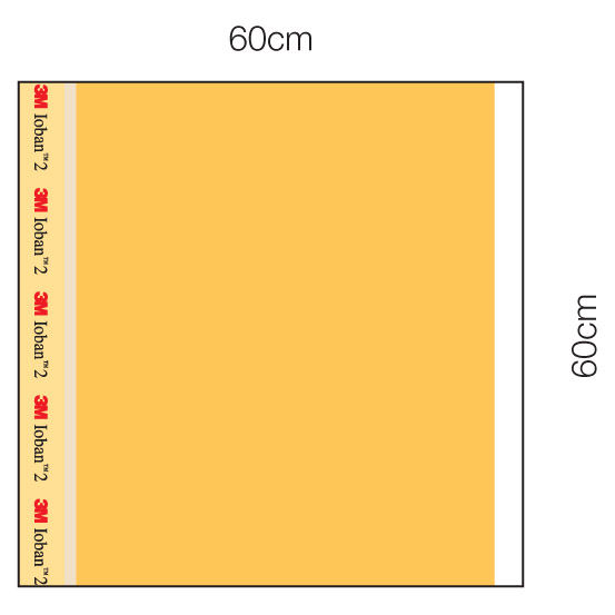 3M™ Ioban™ Folia chirurgiczna, bakteriobójcza,6648EZE , 60 cm x 60 cm