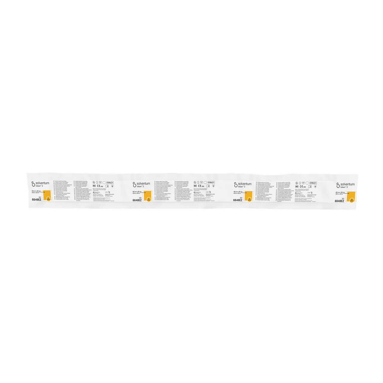 Solventum™ Ioban™ 2 Antimicrobial Incise Drape, 6648EZSB, 23 in x 23 in(60 cm x 60 cm), 75/CS