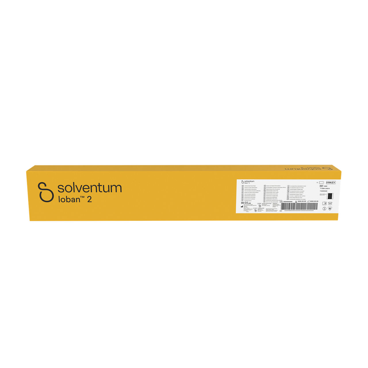 Solventum™ Ioban™ 2 Antimicrobial Incise Drape, 6648, Sterile, 10/CAR, 4 CAR/CS - Front, Center, In Packaging (1C1)