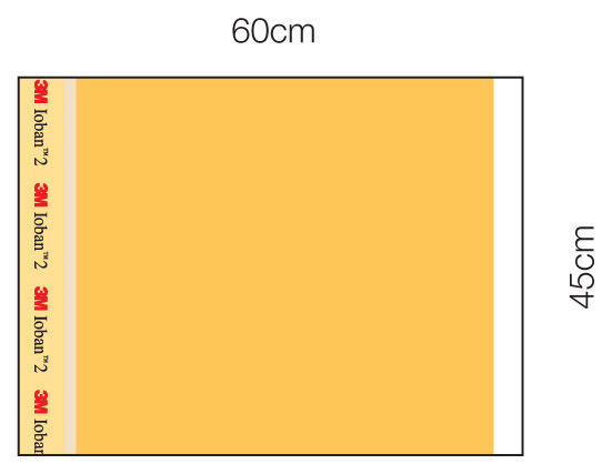 3M™ アイオバン™ スペシャルインサイズドレープ 切開用 6650EZ, 70 cm x 45cm, 10 枚/箱