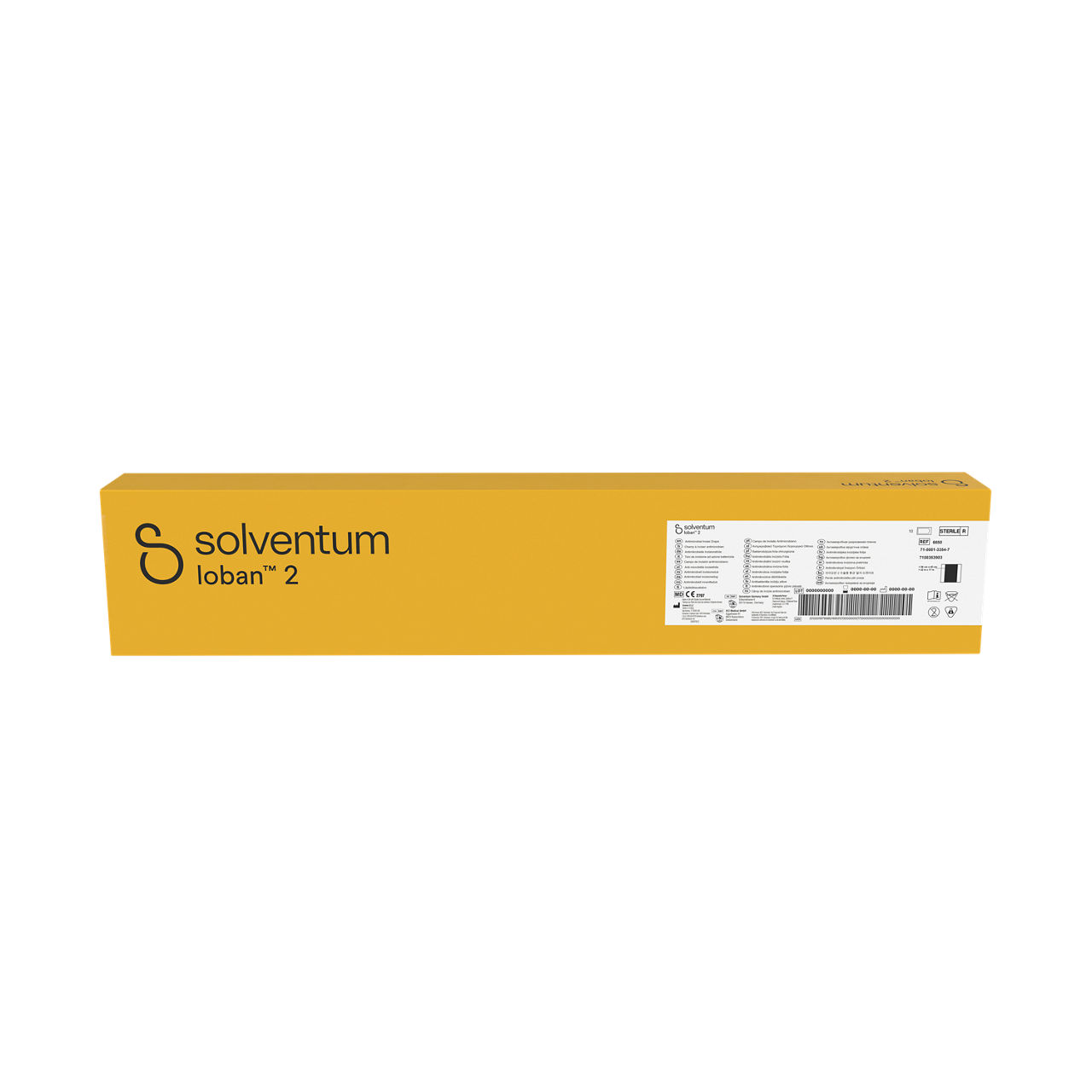 Solventum™ Ioban™ 2 Antimicrobial Incise Drape, 6650, Sterile, 10/CAR, 4 CAR/CS - Front, Center, In Packaging (1C1)