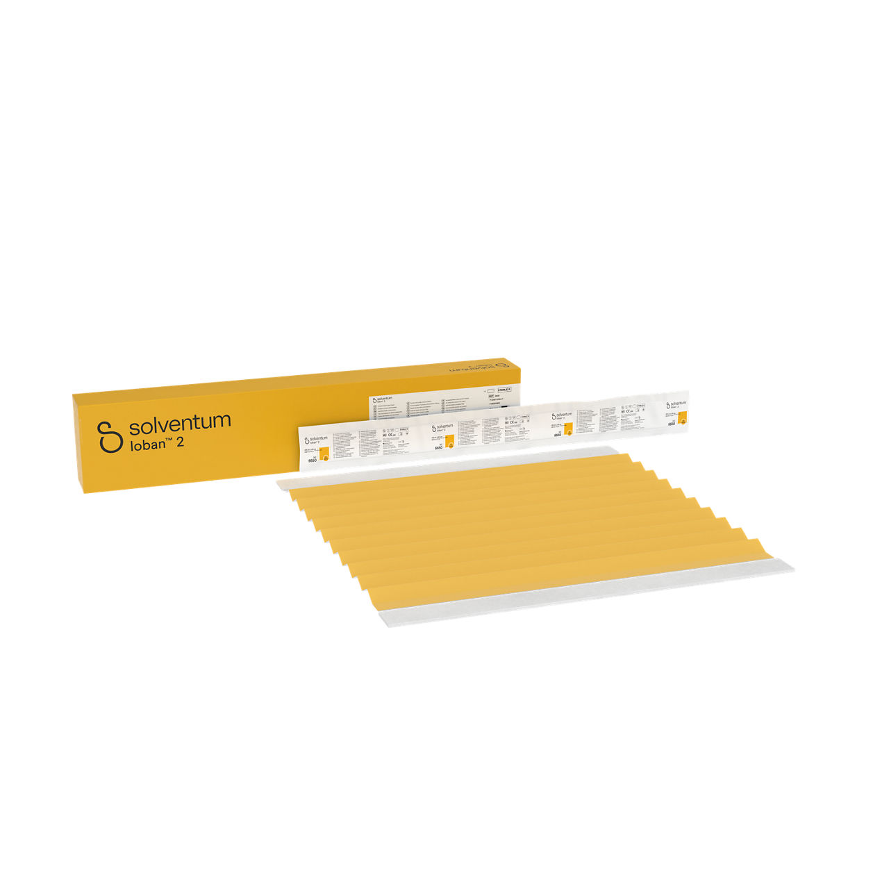 Solventum™ Ioban™ 2 Antimicrobial Incise Drape, 6650, Sterile, 10/CAR, 4 CAR/CS - Front, Left, In and Out of Packaging (1L10)