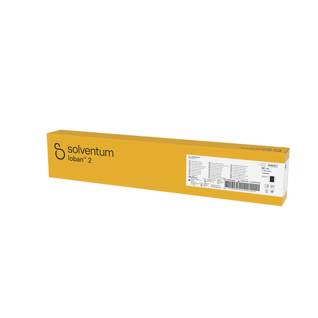 Solventum™ Ioban™ 2 Antimicrobial Incise Drape, 6650, Sterile, 10/CAR, 4 CAR/CS - Front, Right, In Packaging (1R1)