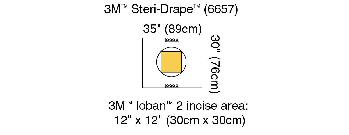 3M Steri-Drape Pouch with Ioban 2 Incise Film