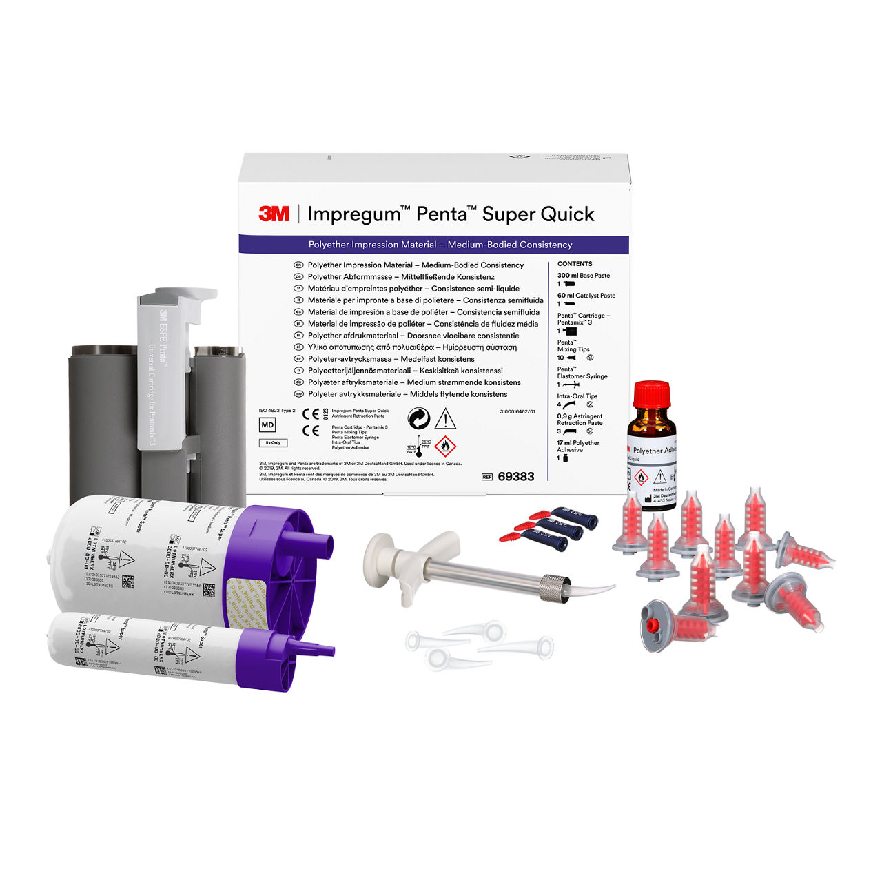 3M™ Impregum™ Penta™ Super Quick Polyether Impression Material MediumBody Intro Kit, 69383