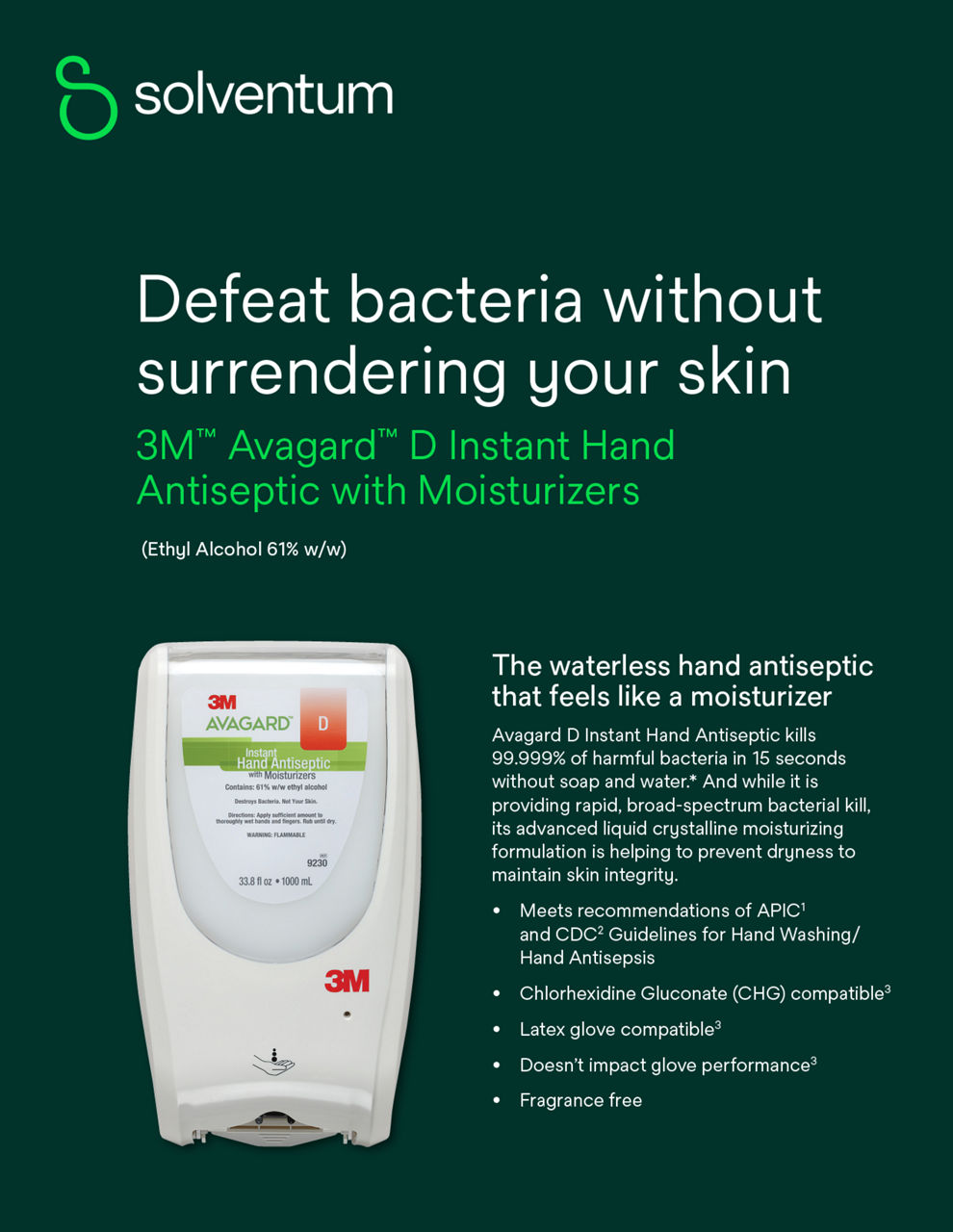 Avagard™ D Instant Hand Antiseptic Sell Sheet