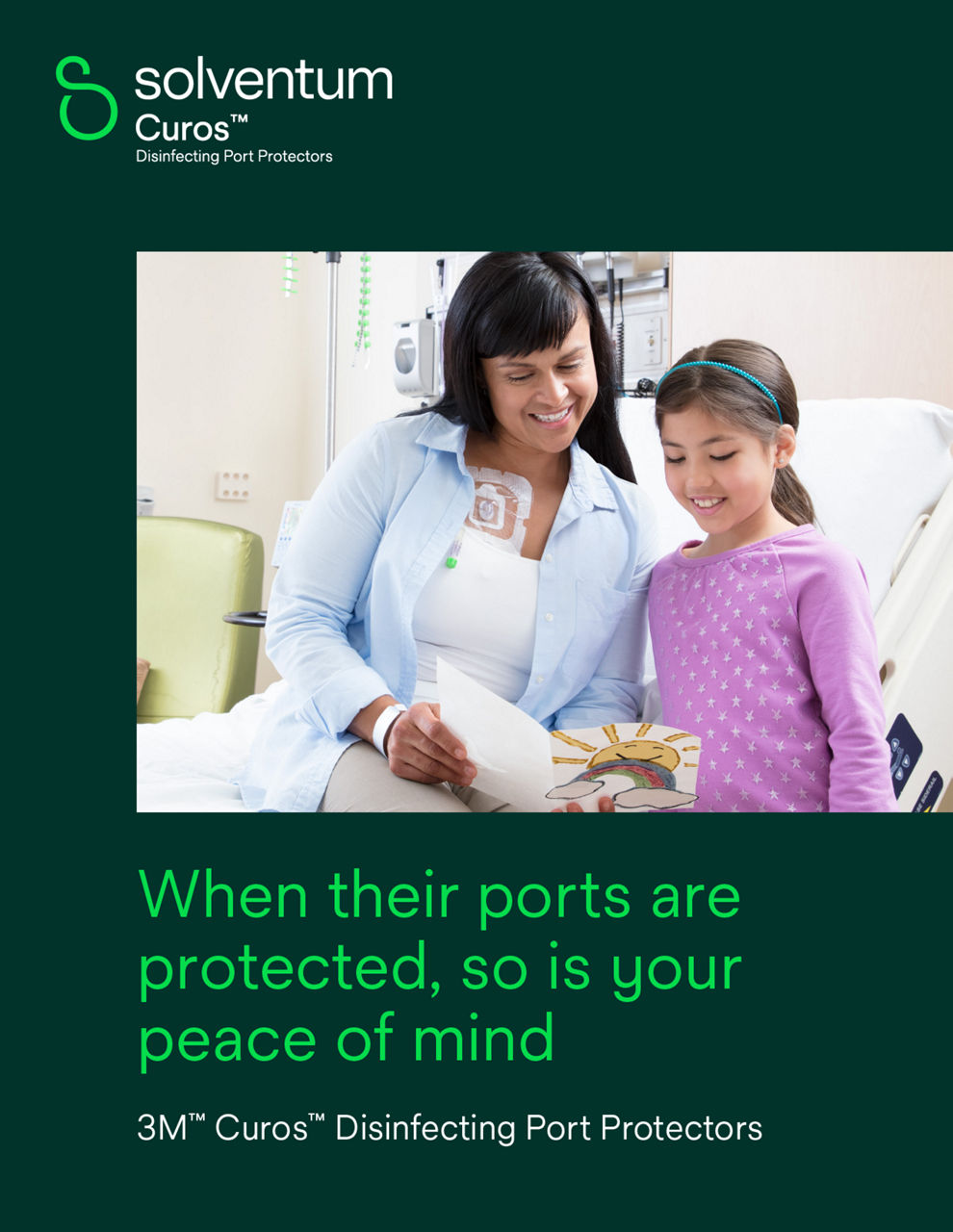 Curos™ Disinfecting Port Protectors Family Brochure – Red and Teal