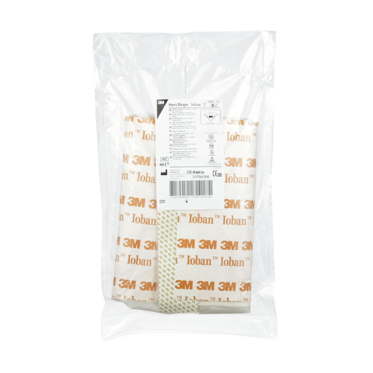 3M™ Ioban™ 2 runder Auffangbeutel, 6657, 87 cm x 74 cm, 10 Stück /Packung