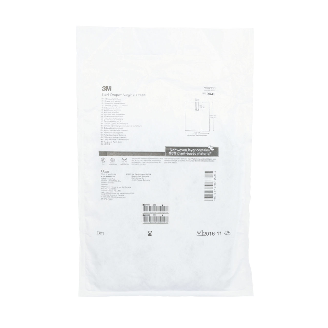 Champ en U adhésif 3M™ Steri-Drape™, 9045