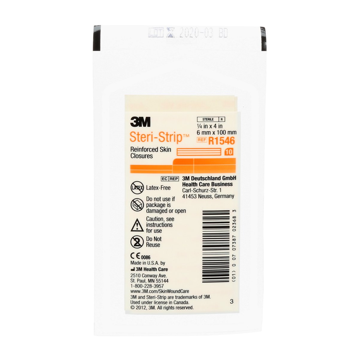 Steri-Strip Reinforced Adhesive Skin Closures