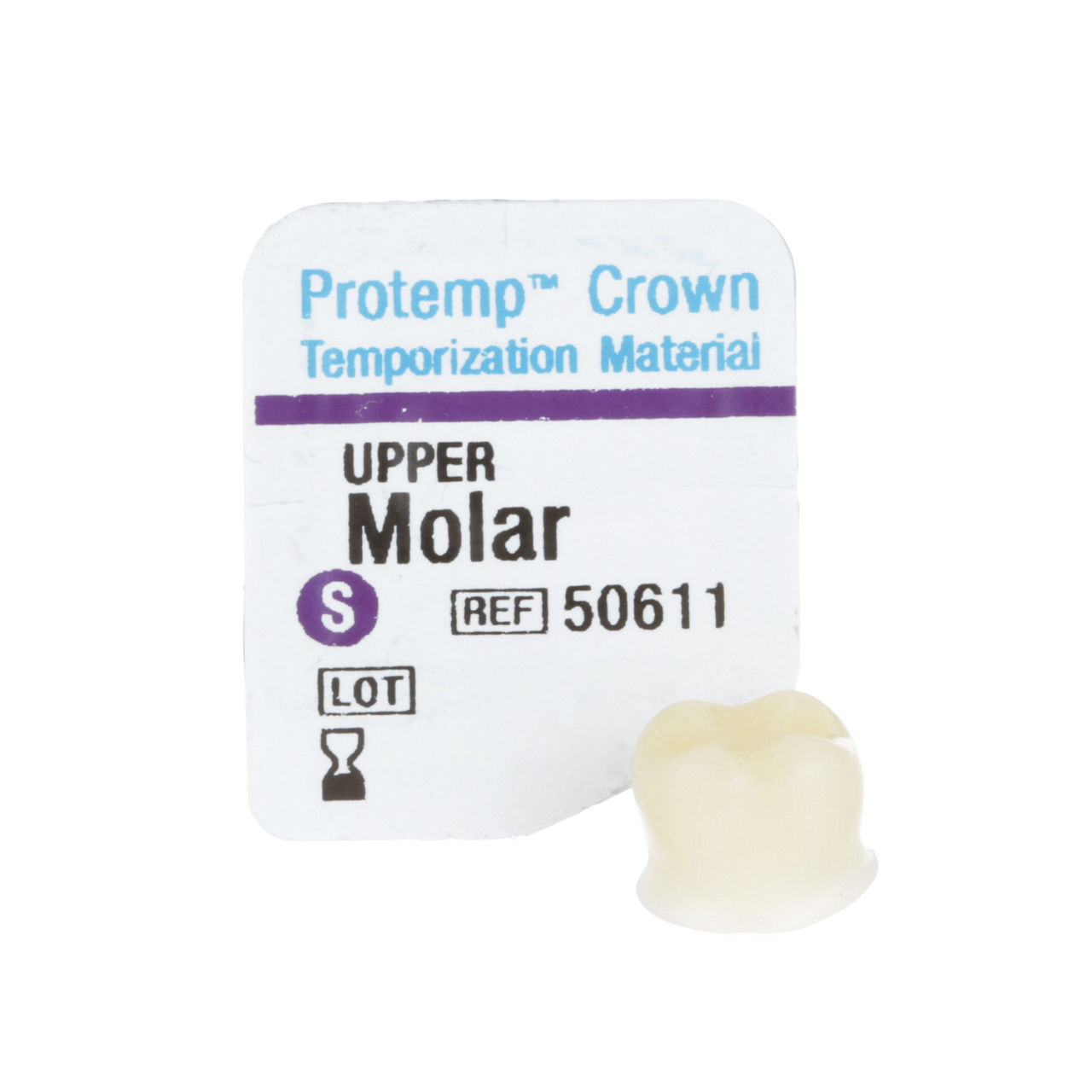 3M™ Protemp™ Crown 50611 Couronne provisoire composite, MolaireMaxillaire Small