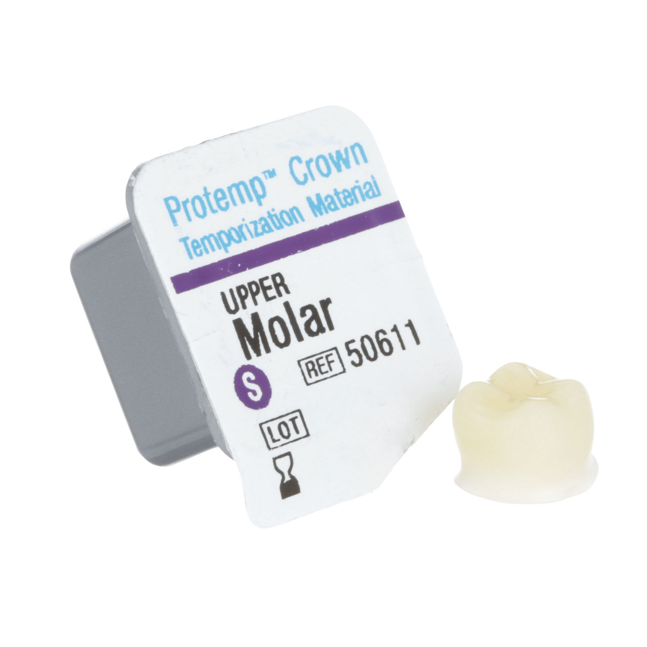 50611 PROTEMP CROWN MOLAR, UPPER SML