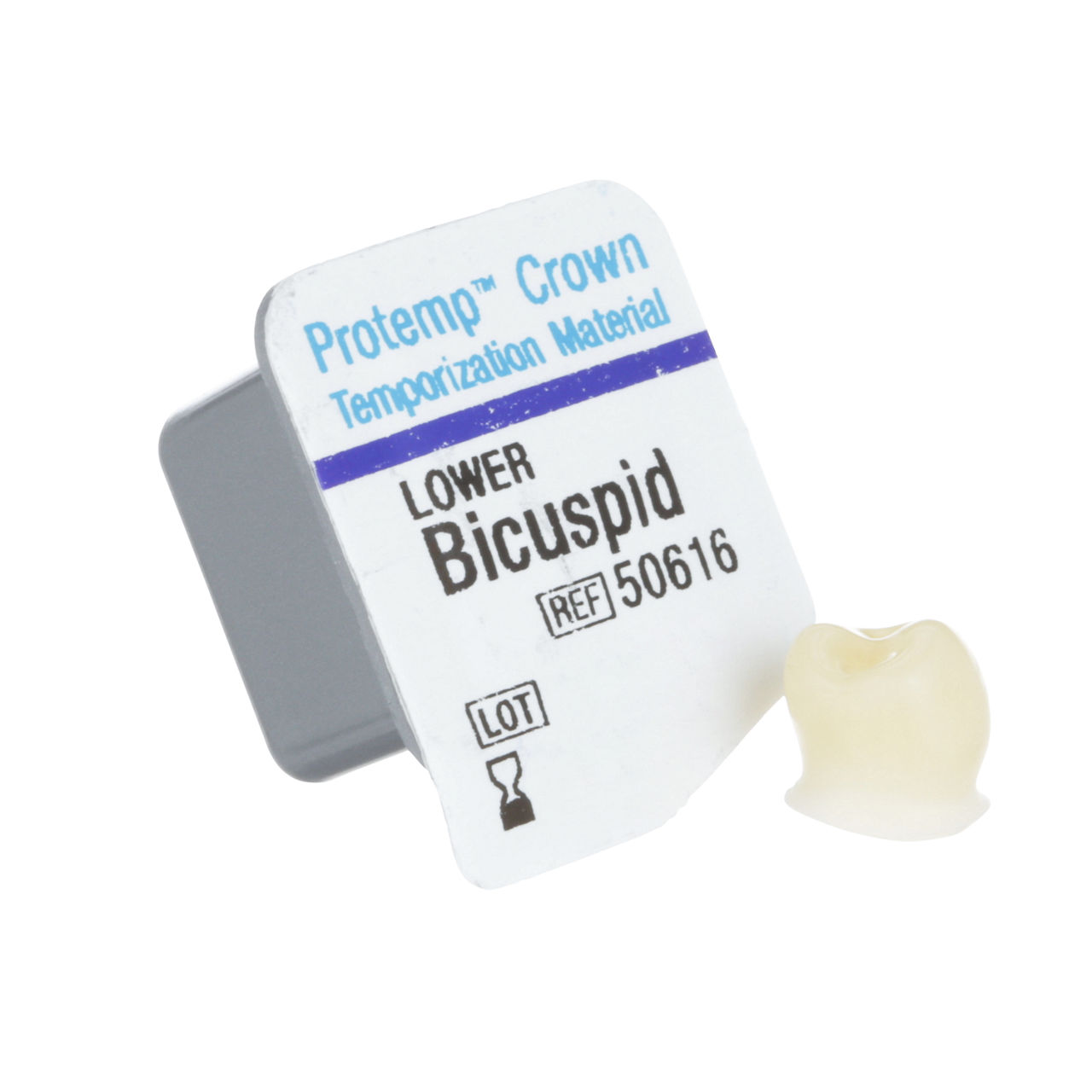 50616 PROTEMP CROWN BICUSPID, LOWER LRG