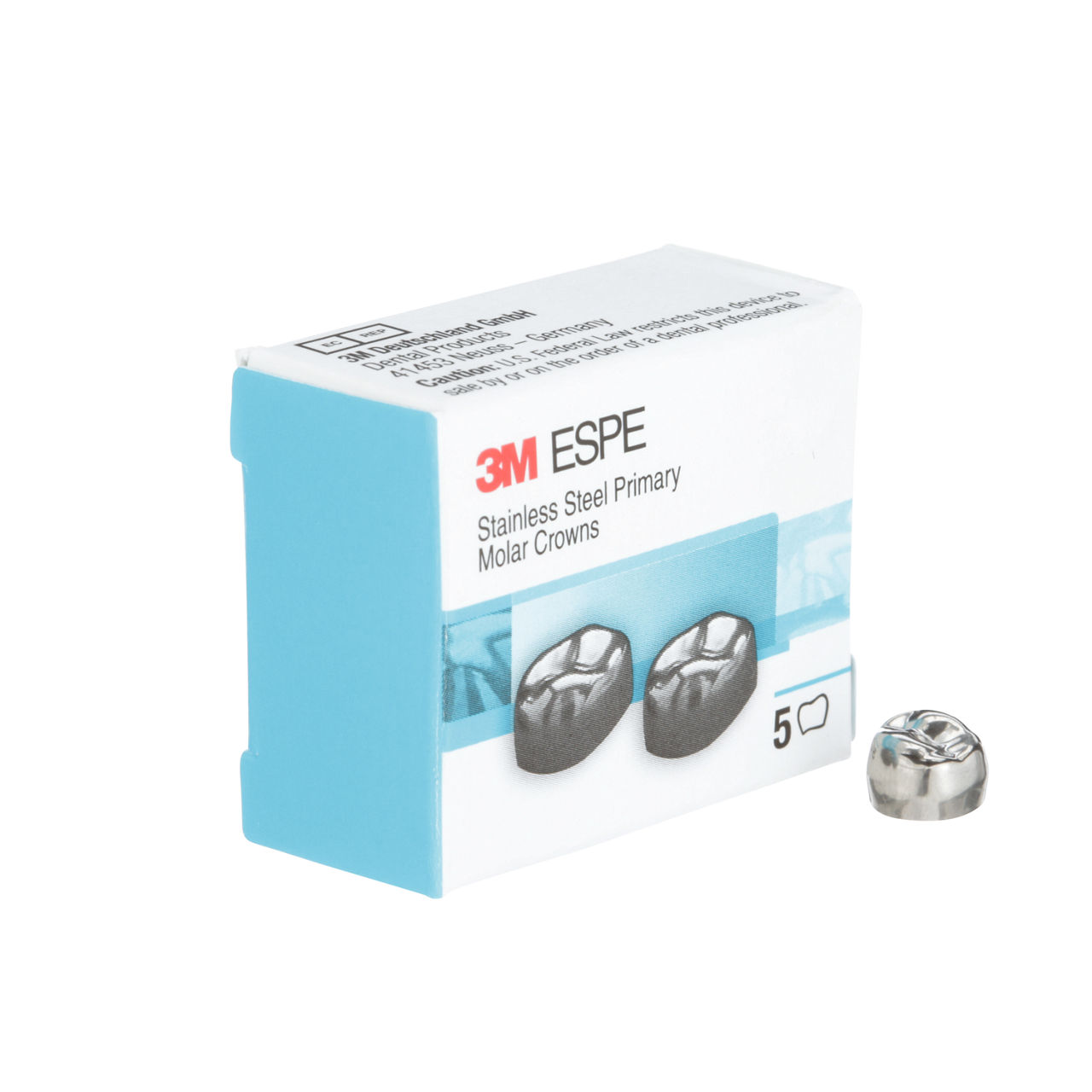 3M ESPE Stainless Steel Crowns for Primary Molars Refill, DUL-3