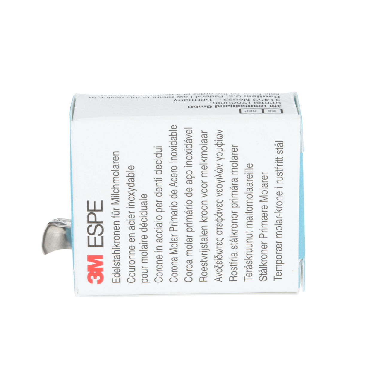 3M ESPE Stainless Steel Second Primary Molar Replacement Crown, E-UR-3, upper right