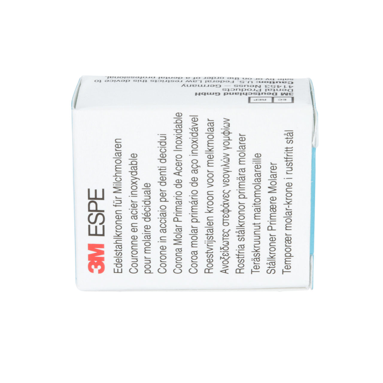 3M ESPE Stainless Steel Second Primary Molar Replacement Crown Refills, E-UR-7, upper right