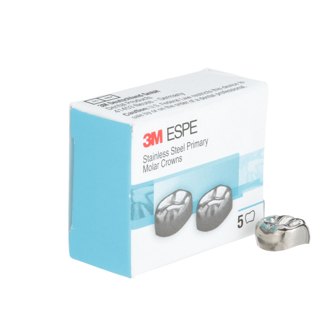 3M ESPE Stainless Steel Second Primary Molar Replacement Crown, E-LR-3, lower right