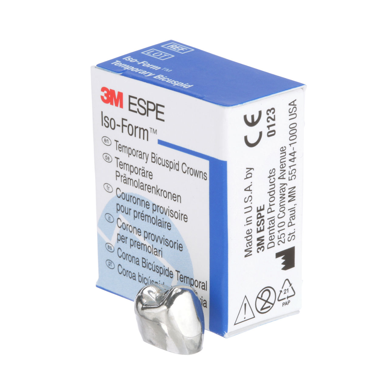 3M ESPE Iso-Form First Bicuspid Replacement Crown, U-48, upper right