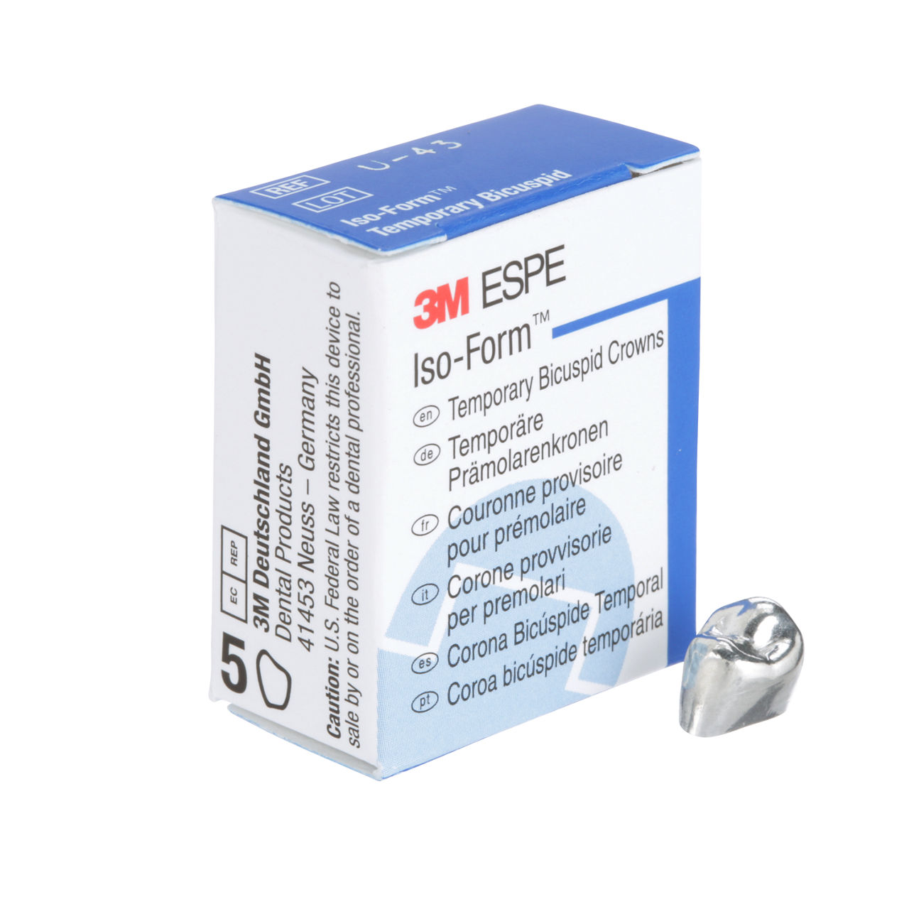 U-43 ION ISO BICUSP REPLACE CRN 5/PAC