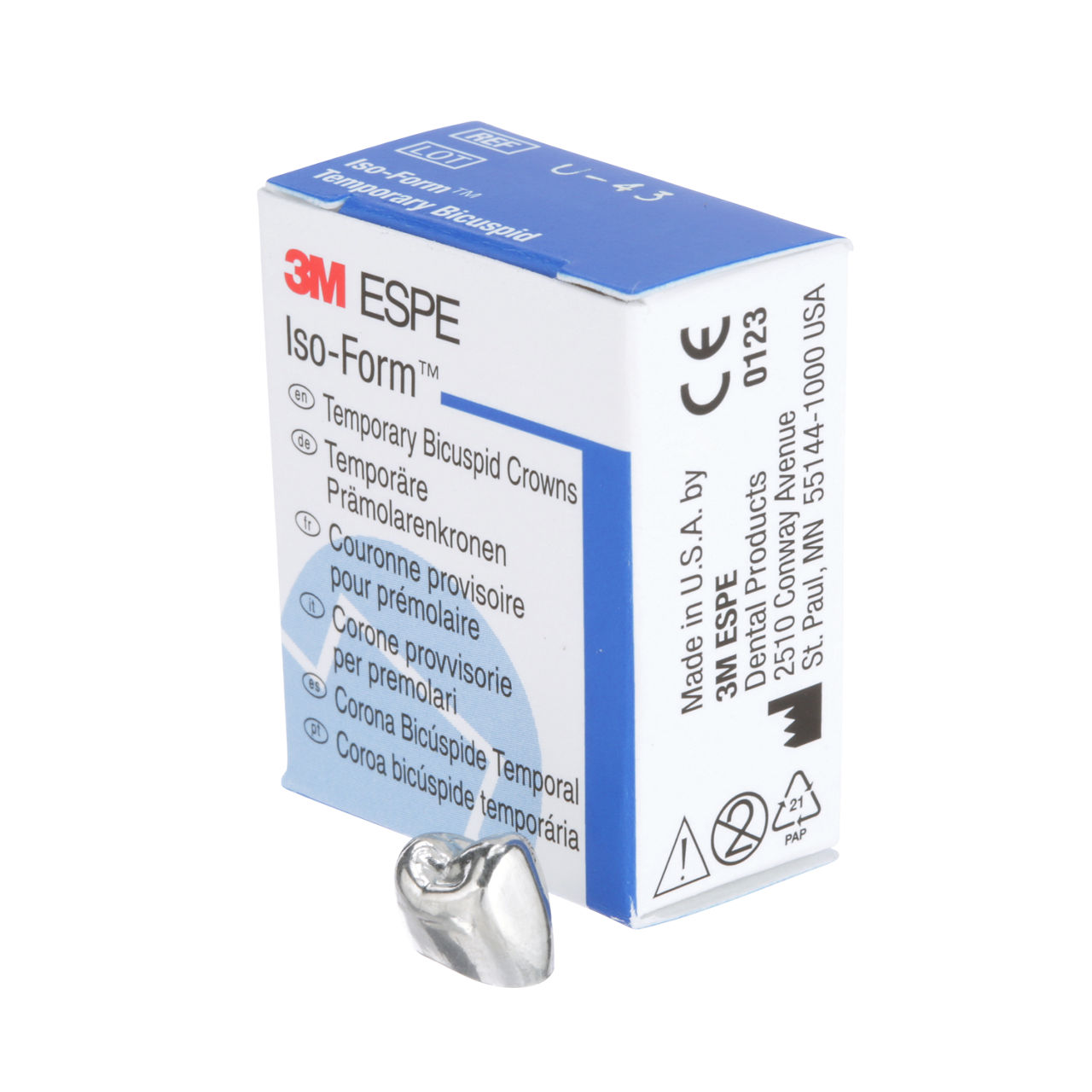 U-43 ION ISO BICUSP REPLACE CRN 5/PAC