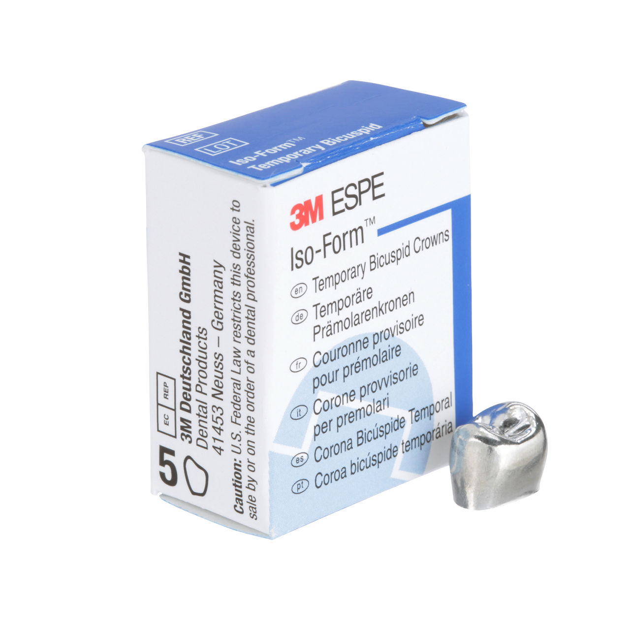 3M ESPE Iso-Form Second Bicuspid Replacement Crown, U-58, upper right