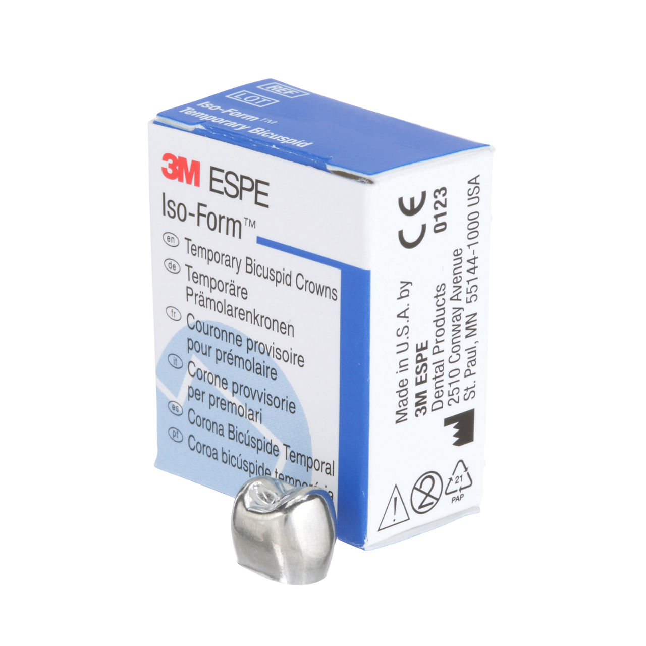 3M ESPE Iso-Form Second Bicuspid Replacement Crown, U-58, upper right