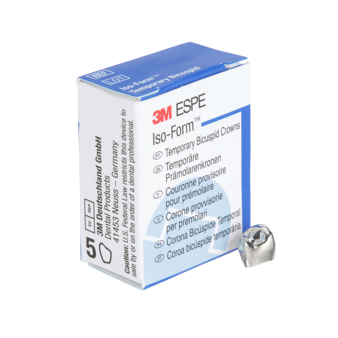 3M ESPE Iso-Form First Bicuspid Replacement Crown, L-40, lower right