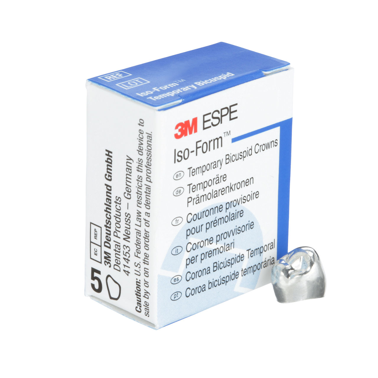 3M ESPE Iso-Form Temporary First Bicuspid Crown, L-46, lower right