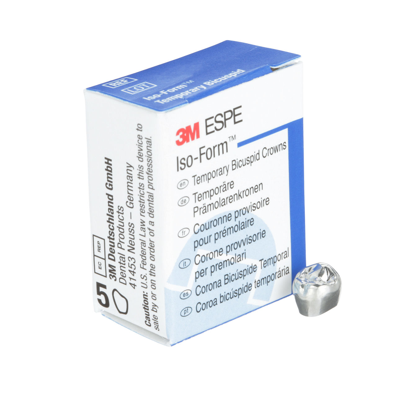 3M ESPE Iso-Form Second Bicuspid Replacement Crown, L-50, lower right