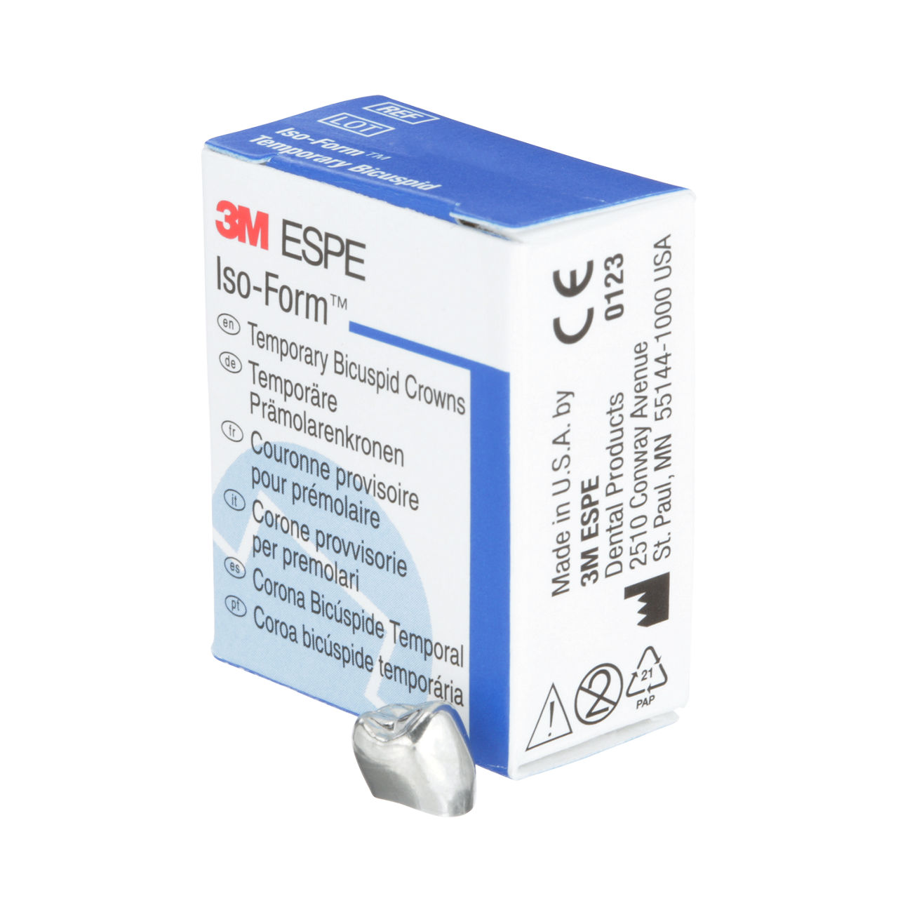 3M ESPE Iso-Form Second Bicuspid Replacement Crown, L-50, lower right