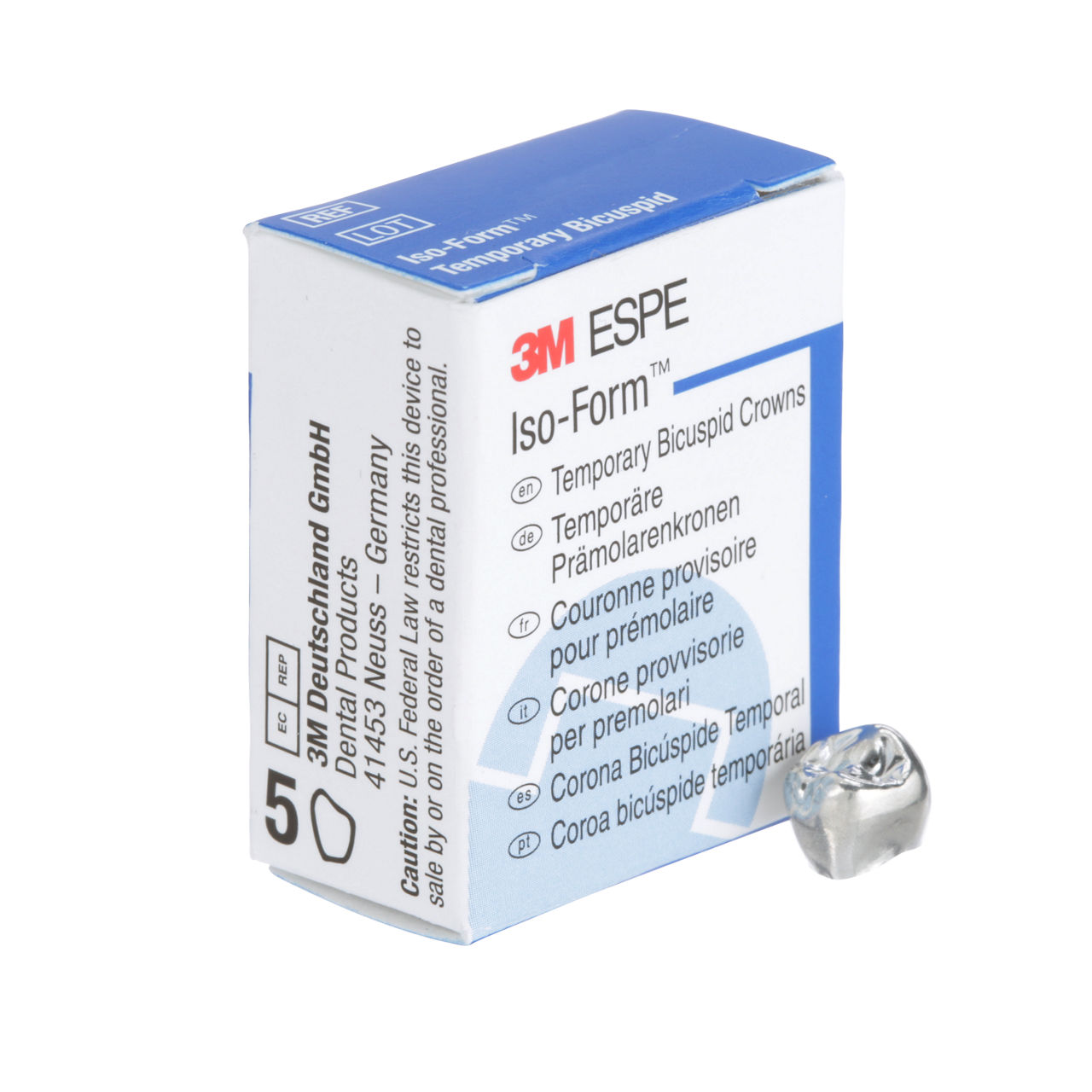 3M ESPE Iso-Form Second Bicuspid Replacement Crown, L-52, lower right