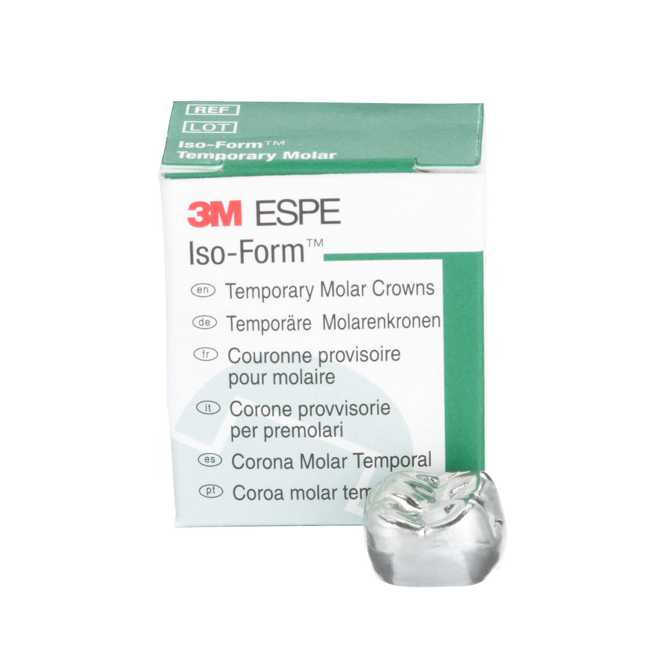 3M™ Iso-Form™ Temporary Molar Crowns, U68, Upper Right First Molar, 5Crowns