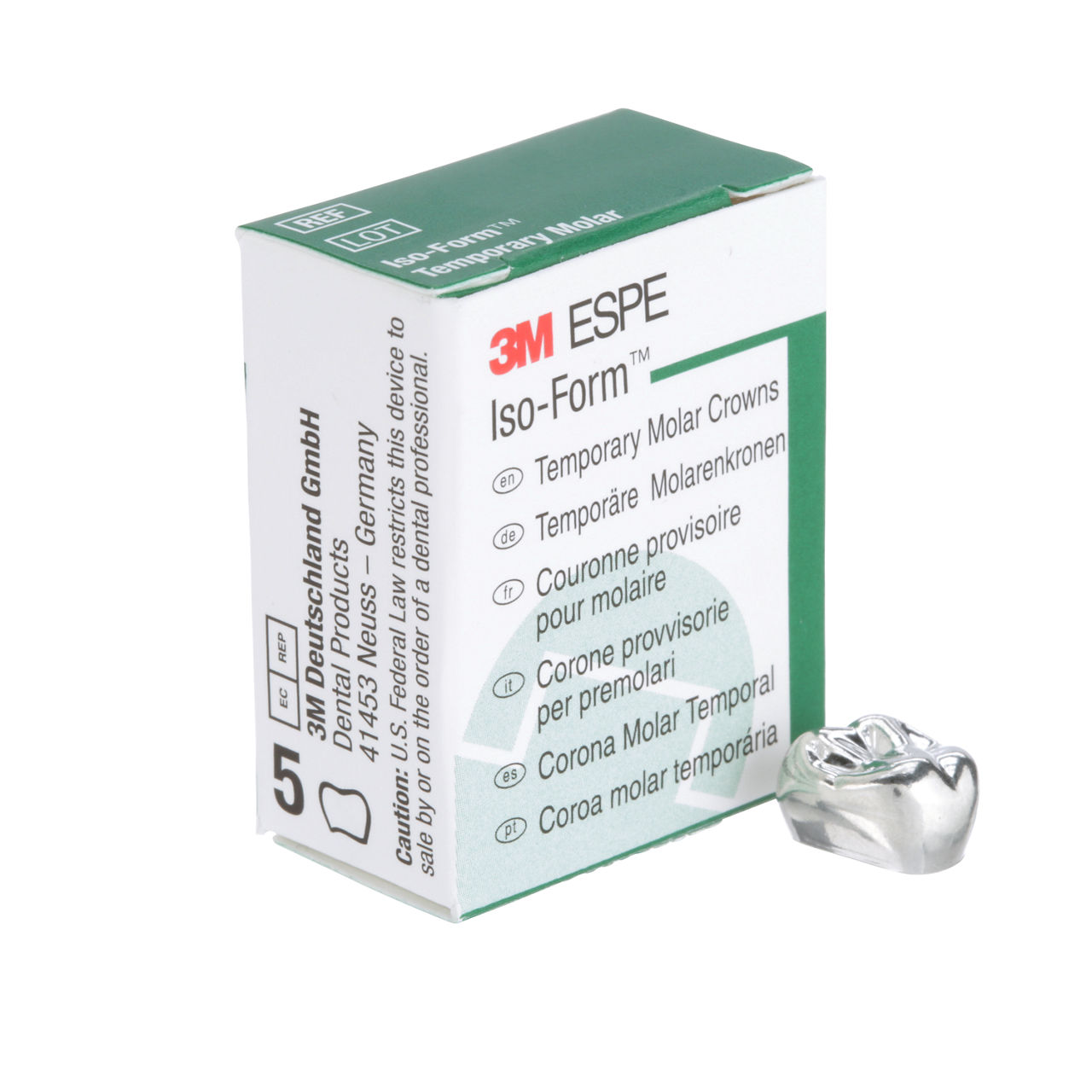 3M ESPE Iso-Form Second Molar Replacement Crown, U-70, upper right