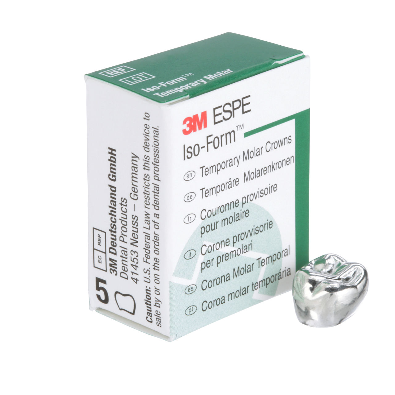 3M ESPE Iso-Form Second Molar Replacement Crown, U-78, upper right