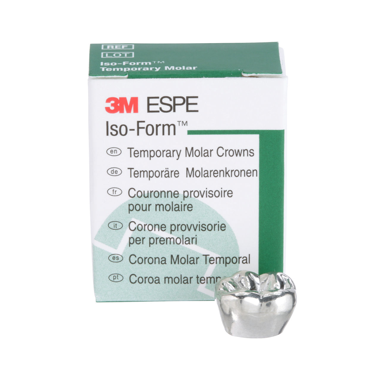 3M™ Iso-Form™ Temporary Molar Crowns, L66, Lower Right First Molar, 5Crowns