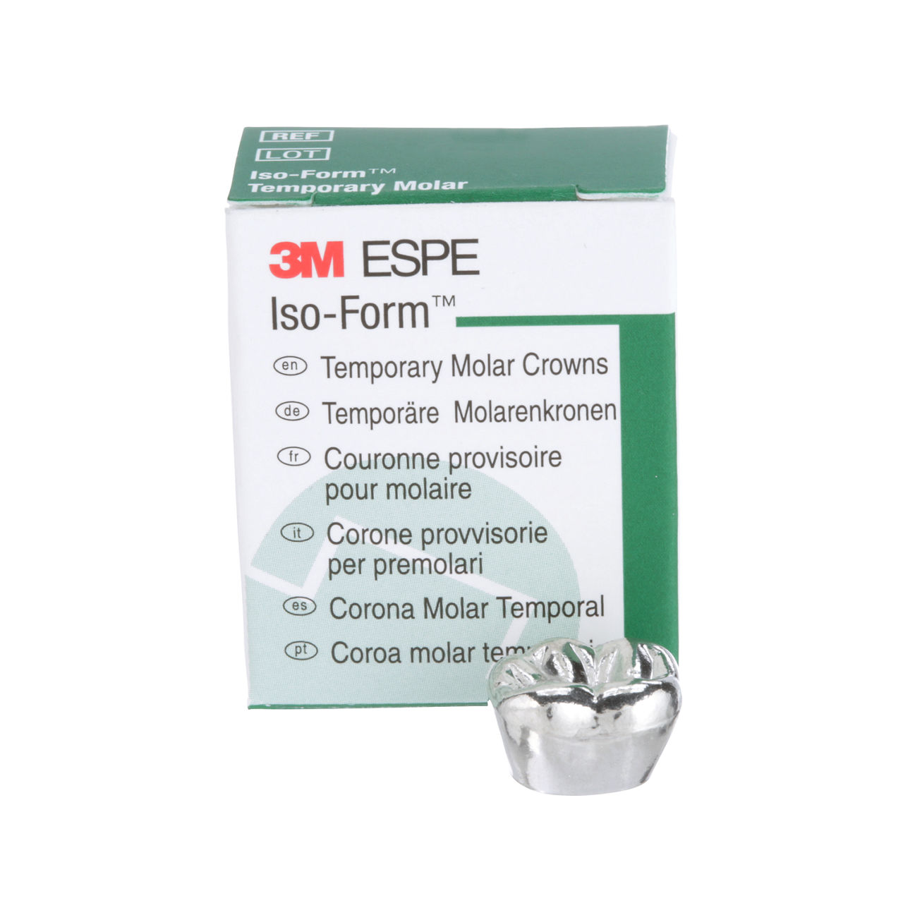 3M™ Iso-Form™ Temporary Molar Crowns, L68, Lower Right First Molar, 5Crowns