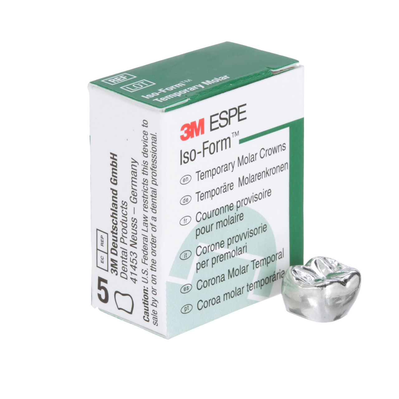 3M ESPE Iso-Form Second Molar Replacement Crown, L-76, lower right