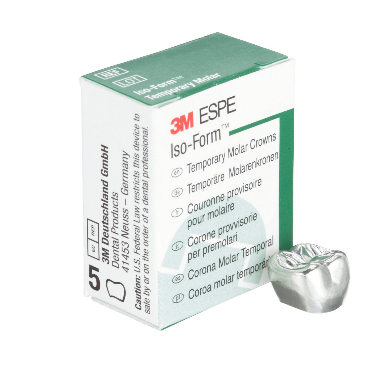 3M ESPE Iso-Form Second Molar Replacement Crown, L-78, lower right