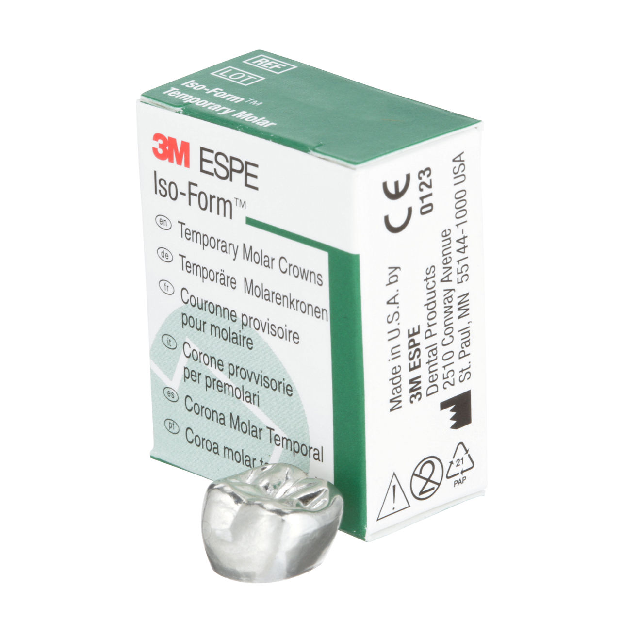 3M ESPE Iso-Form Second Molar Replacement Crown, L-78, lower right