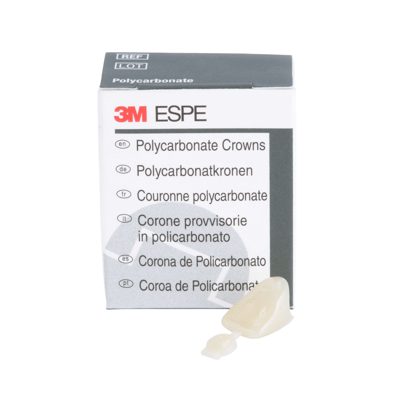 3M™ Polycarbonate Crowns, 18, Upper Left Central, 5 Crowns