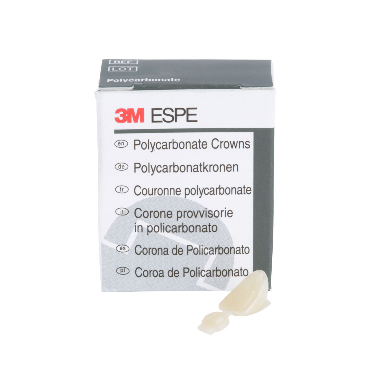 3M™ Polycarbonate Crowns, 26, Upper Left Lateral, 5 Crowns
